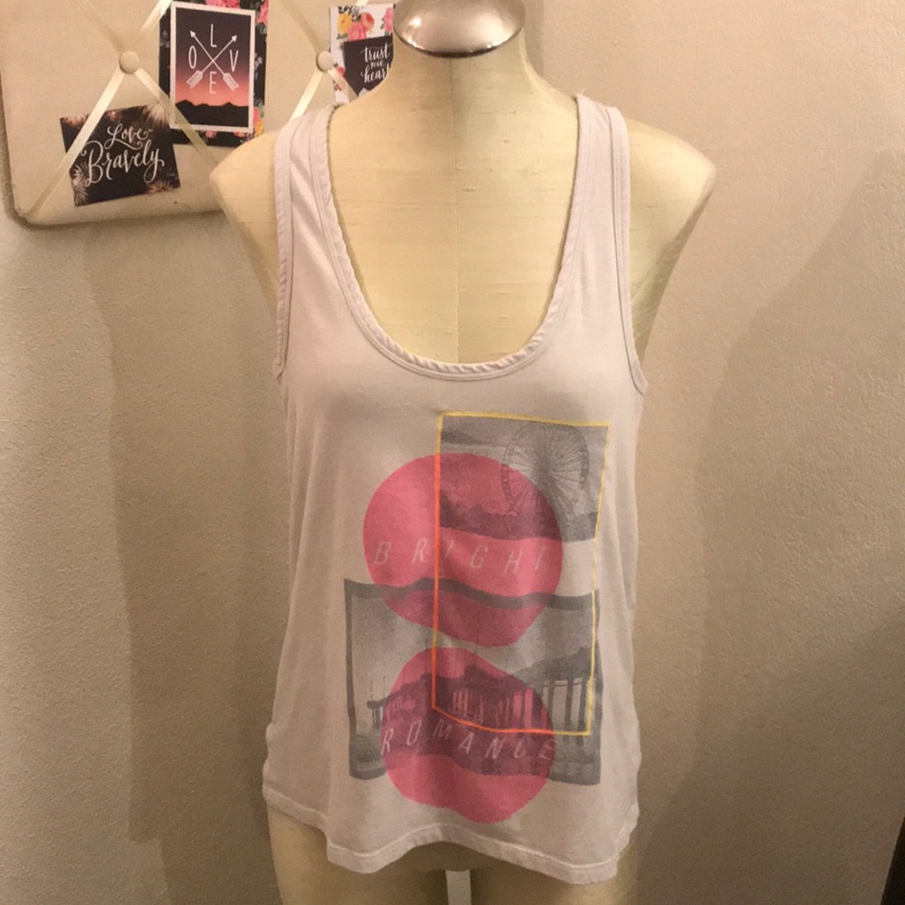 American eagle surfer tank, light grey. Medium.
